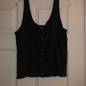 Basic button tank top